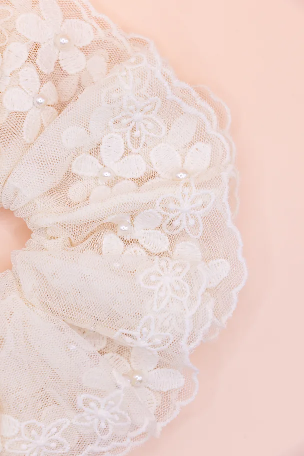 Scrunchie AVELINE PEARL GARDEN