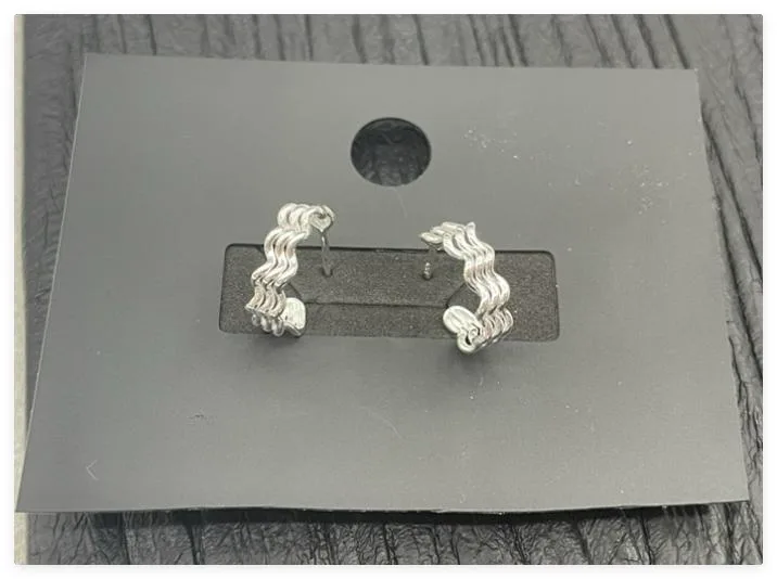 Silberohrringe LORIELLE SILVER WAVES