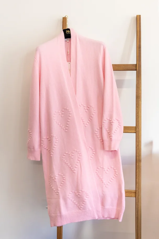 Cardigan VALENTINA PINK HEART