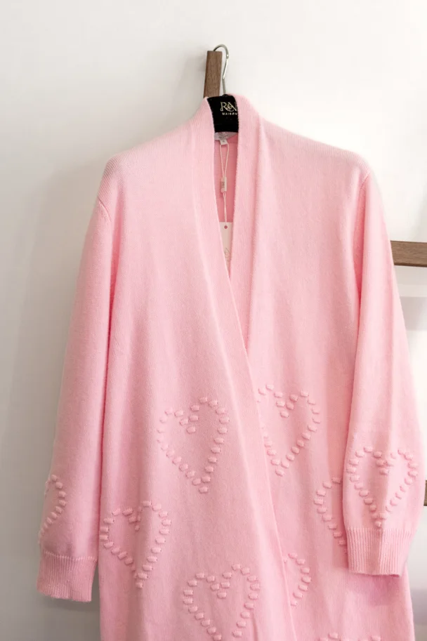 Cardigan VALENTINA PINK HEART