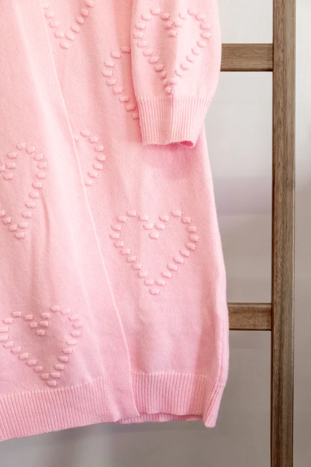 Cardigan VALENTINA PINK HEART