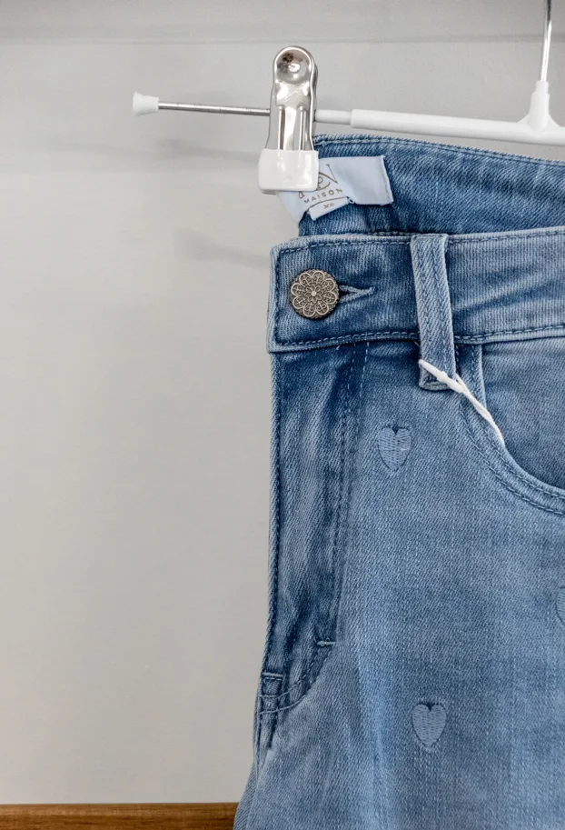 Jeanshose LORENA BLUE HEART DENIM