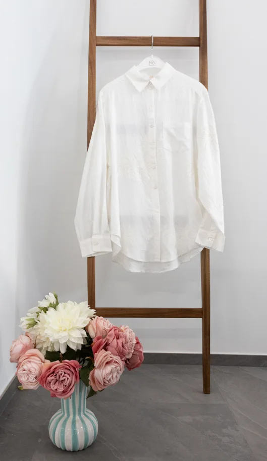 Bluse GENEVIÈVE WHITE BLOSSOM