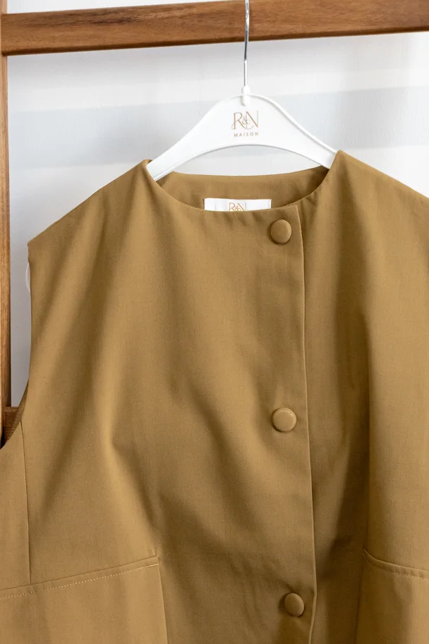 Gilet LUCIENNE CAMEL PRESTIGE