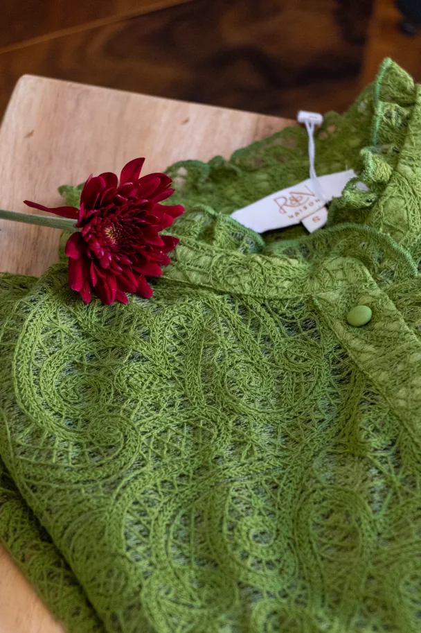 Bluse ISABELLA OLIVE LACE COUTURE
