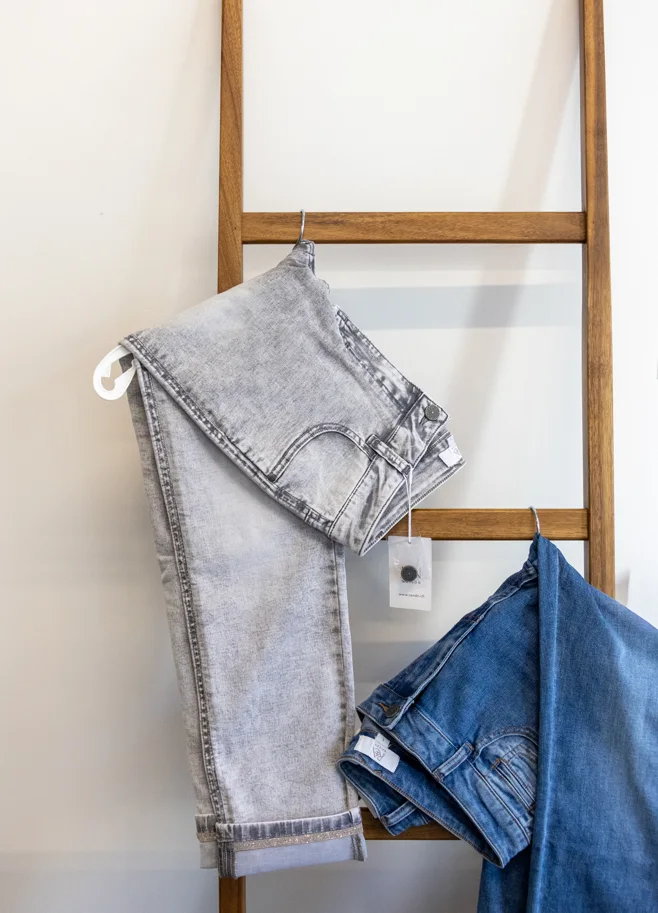 Jeanshose ADRIENNE SILVER DENIM