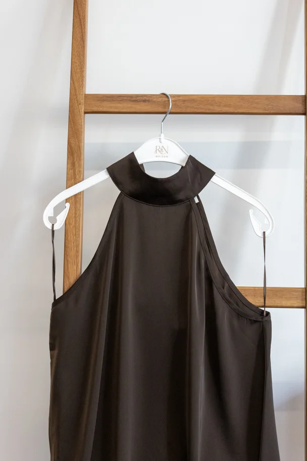 Top BRUNELLA MOCHA LACE