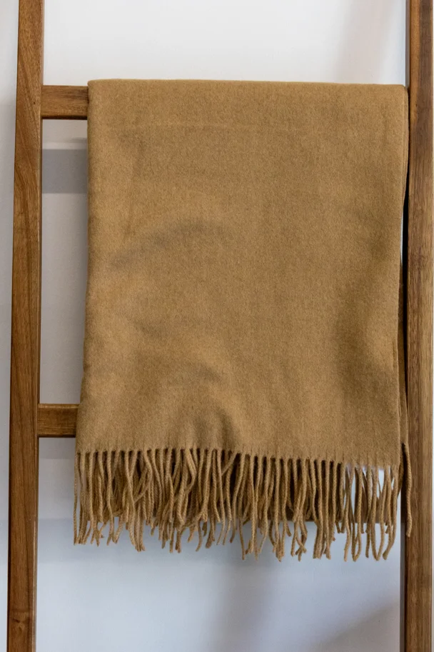 Wollschal MAËLLE CAMEL LUXE