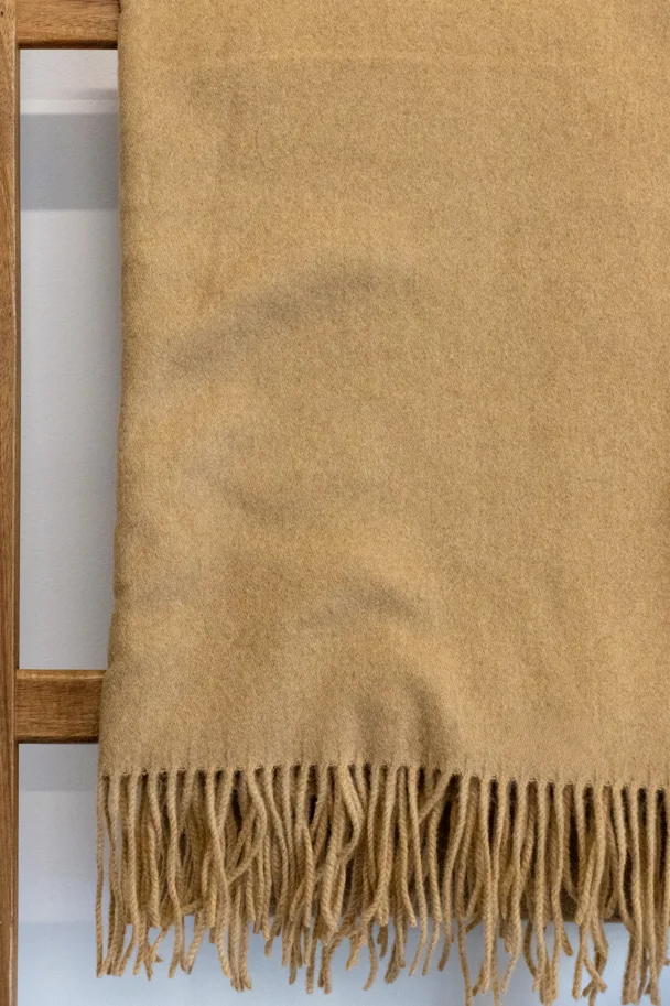 Wollschal MAËLLE CAMEL LUXE